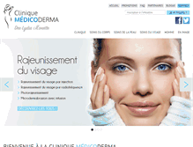 Tablet Screenshot of cliniquemedicoderma.com